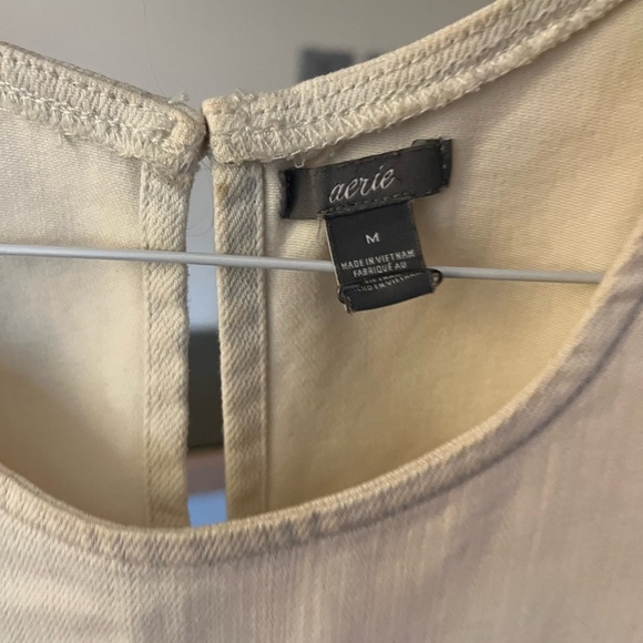 Off white denim fringed top - Picture 2 of 2